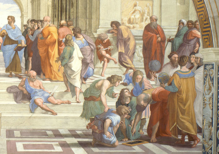 Raphael, The School of Athens, right half