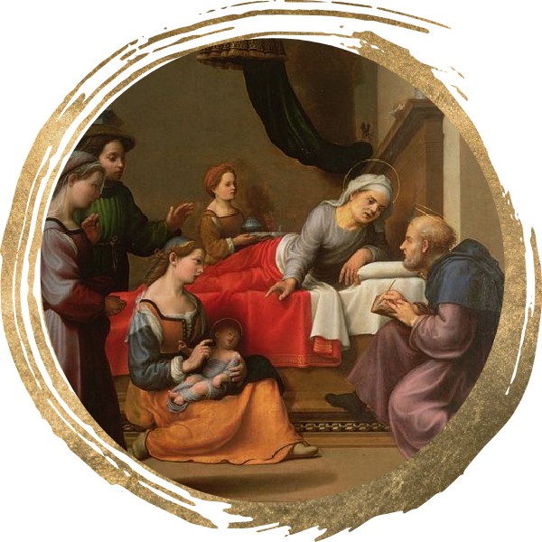 Giuliano Bugiardini - The Birth of John the Baptist